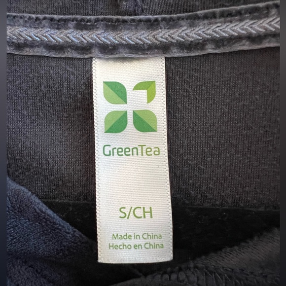 Green Tea Velour Navy Blue Classic & Cozy Pullover Kangaroo Pocket Hoodie - Picture 5 of 5